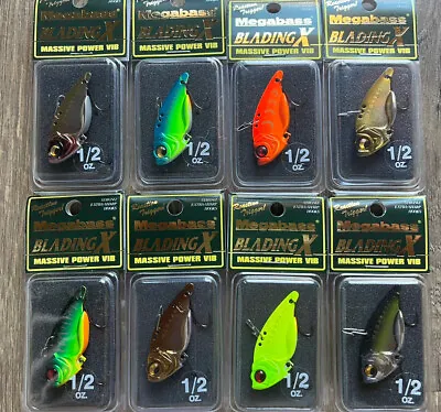 Megabass Blading-X Lot Of 8 New In Package 1/2 Oz. (Last Set Available) • $89.99
