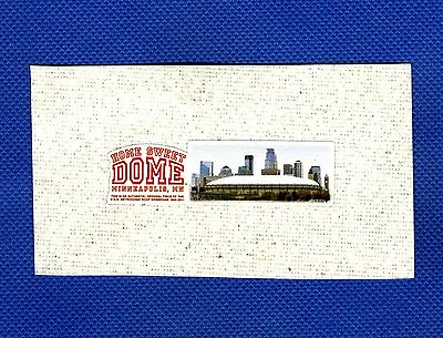 Full Color Home Sweet Dome Logo And Image On Original Metrodome Roof With Coa • $10