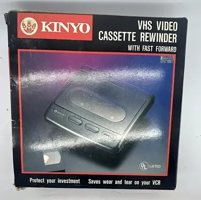 KINYO 2 Way VHS Video Cassette Rewinder W/ Fast Forward VR-1601 New  • $25.99