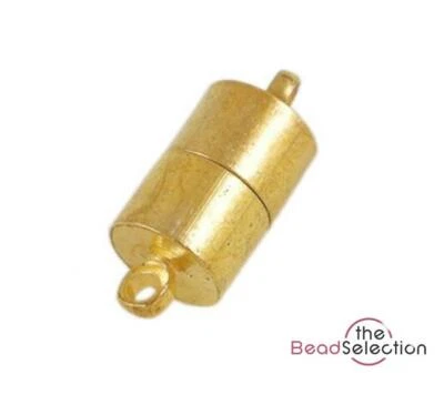 £3.79 • Buy 5 X MAGNETIC CLASPS 16mm VERY STRONG SMOOTH GOLD PLATED ( AF5 )