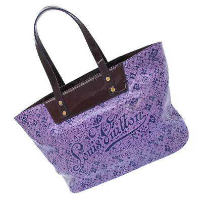 Louis Vuitton Takashi Murakami Cosmic Blossom PM Tote Bag Violet Purple M93162 • £759.88