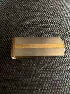 Vintage Classic Gold Tone Money Clip Brushed Finish  Cash ID Holder • $10