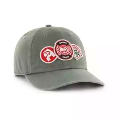 '47 Brand Atlanta Hawks Diamond Patch Clean Up MF Cap Dark Green Mens One Size • $34