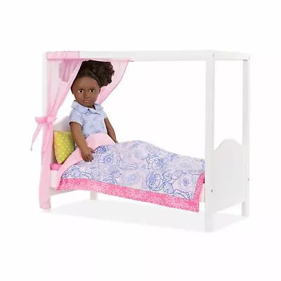 Our Generation My Sweet Canopy Bed For 18  Dolls.. • $43.70