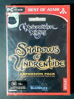 Neverwinter Nights Shadows Of Undrentide EXPANSION PACK (2006) NEW/Sealed • $26.99