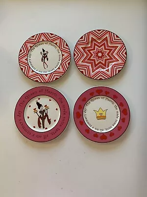 Set Of 4 Gorham Merry Go Round Queen Of Hearts Dessert Plates 8 Inch Lenox • $17.99