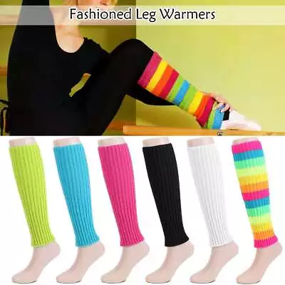 Leg Warmers For Women 80’s Knit Super Long Ribbed For Dancer Party Sports Yoga • $6.87