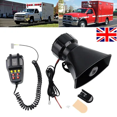 £9.59 • Buy 100W 7 Sound Loud Warning Alarm Siren Horn Car Truck Boat PA Speaker System UK