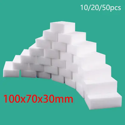 BULK PACK Magic Sponge Eraser Melamine Kitchen Cleaner Foam Tool BIG SIZE White • $11.78