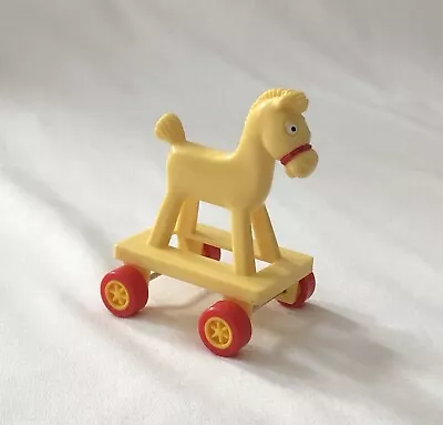 Vintage 1986 McDonalds Yellow Horse On Wheels 3” • $9.95