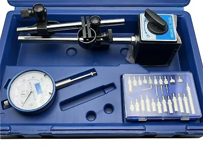 Dial Indicator With Magnetic Base And Point Precision Inspection Set • $43.95
