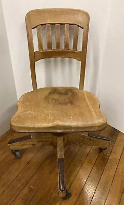 Antique B.L. Marble Chair Co. Desk/Office Swivel Chair • $150