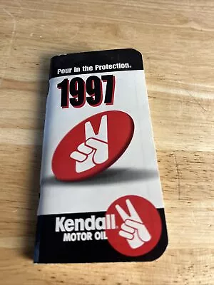 Vintage Kendall Motor Oil 1997 Pocket Calendar Dairy • $19.99