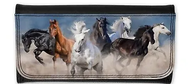 Beautiful Horses Design Vegan Purse Gift Birthday Special Occasion • £18