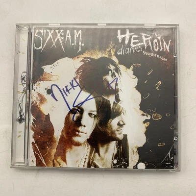 $10 • Buy SIXX: A.M. • The Heroin Diaries Soundtrack CD - (HAND SIGNED BY NIKKI SIXX) - NM