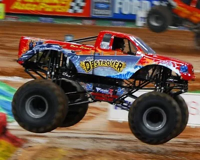 Destroyer Monster Truck Running On Track 8x10 Glossy Photo #d14 • $2.99