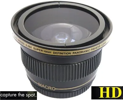 $26.91 • Buy Super Wide Hi Def Fisheye Lens For Panasonic HC-X1000 HC-W850 HC-V750