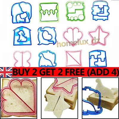 £3.89 • Buy Kids Lunch Sandwich Toast Mould Cookies Mold Cake Bread Food Cutter DIY Tools Ho