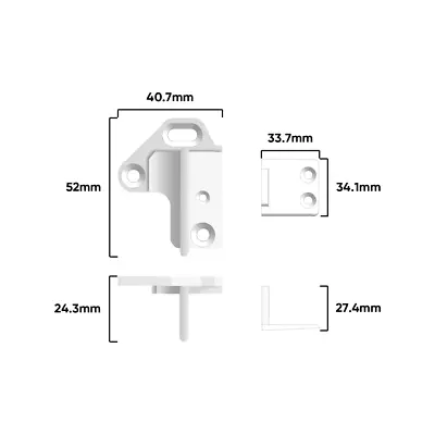 Rolltrak Plastic Combination Floor And Architrave Door Guide • $16