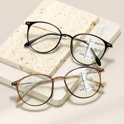 TR90 Round Frame Multifocal Varifocal Progressive Reading Glasses Readers~+4.00 • £11.99