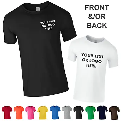 £10.99 • Buy Personalised Work T Shirt Unisex. Custom Printing Text Logo, Vinyl On Cotton Tee