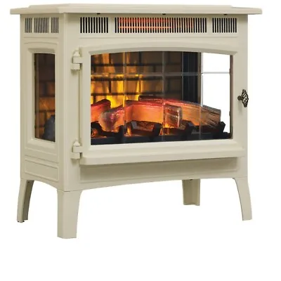 Duraflame Electric Infrared Quartz Fireplace Stove With 3D Flame Effect Cream • $216.19