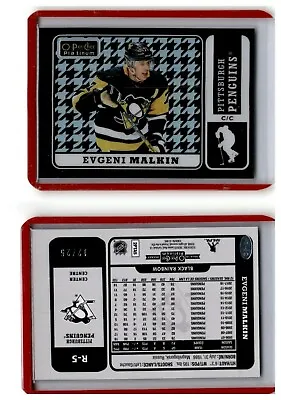 18-19 O-Pee-Chee Platinum Retro Houndstooth #R5 Evgeni Malkin Penguins /25 • $64.95