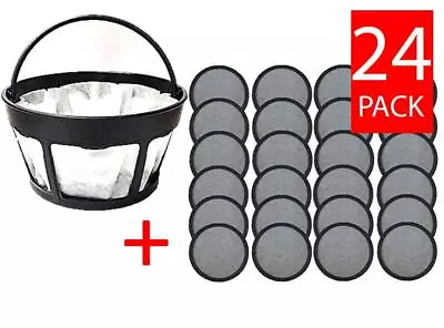 (24) Replacement Mr Coffee Charcoal Coffee Water Disks FREE Paper Filter Holder • $15.99