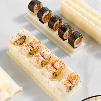3Pcs/Set Sushi Maker Rice Molds Rice Ball Cake Roll Mold Making Sushi Tools DIY • £9.47