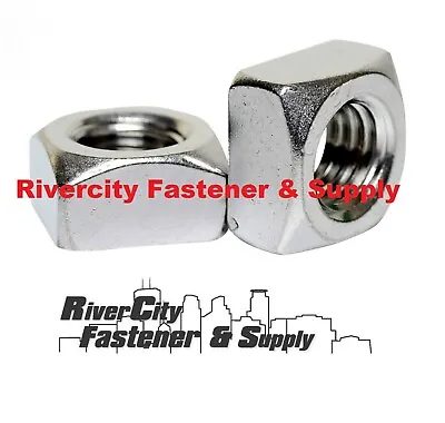 (6) 3/8-24 Stainless Steel Square Nuts 3/8x24 Nut 3/8 X 24  Fine Thread • $15.88