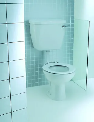 £157.49 • Buy Modern Round White Ceramic Bathroom Low Level Toilet Pan Cistern & Soft Seat WC 