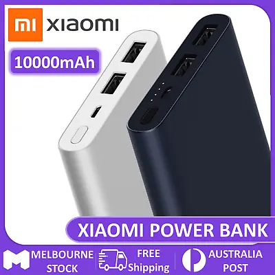 $19.95 • Buy Xiaomi Mi Portable Power Bank 10000mAh Dual USB Input USB For IPhone Samsung AU