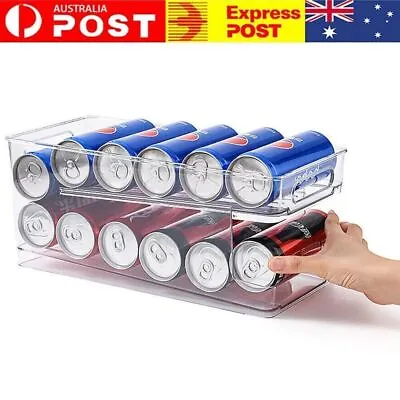 Kitchen Organizer Beverage Soda Coke Can Dispenser Storage Rack Refrigerator NEW • $17.57