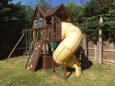 £300 • Buy Cedar Summit / Costco Wooden Climbing Frame, Swings & Play House