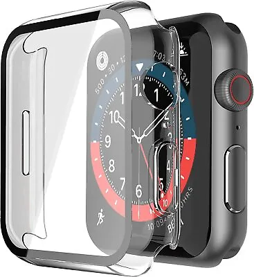 $4.65 • Buy For Apple Watch Ultra 8 7 6 SE 49 45 41 42 44 Glass Case Cover Screen Protector
