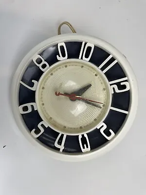 MCM Vintage 1950's General Electric Telechron 2H45 Kitchen Wall Clock NICE/WORKS • $39.95