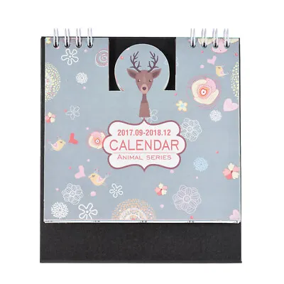 $10.98 • Buy 1pcs 2017-2018 16-Month Small Desk Calendar Table Calendar Schedule W/Stand L8T5