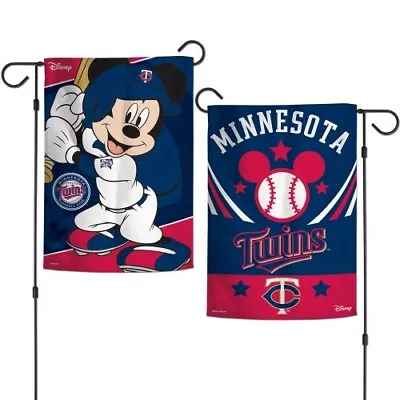 New MLB  Disney Mickey Mouse Minnesota Twins  2 Sided 12.5 X 18  Garden  Flag • $9.22