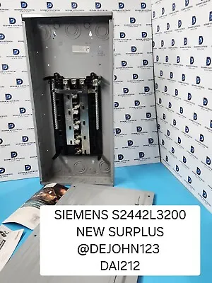 Siemens S2442l3200 Es Series Main Lug Panel Indoor 200a 3-phase New Surplus • $195