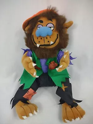 Vintage Gibson Greetings Werewolf Plush Parachute Stuffed Animal 9  Halloween • $24.99