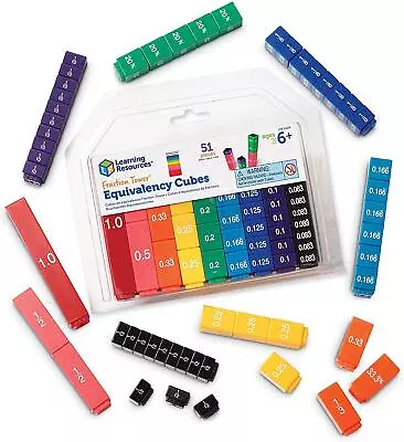 Learning Resources Mathematics Fraction Tower Cubes Equivalency Set • £14.99