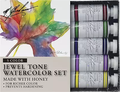 Graham & Co. Tube Watercolor Paint Jewel Tone 5-Color Set 1/2-Ounce • $88.67