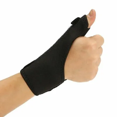 £4.49 • Buy Black Thumb Spica Support Strap - De Quervains Splint Brace Tendonitis Arthritis