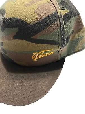 Volcom Trucker Hat Camo Army Snapback Adjustable Skate Cap • $13