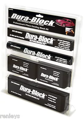 $88.28 • Buy Dura Block AF44A 6 Piece Sanding Block Set. Kit Car Auto Body Work Sander Black
