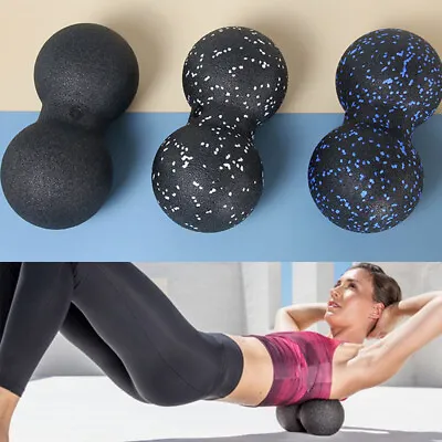 Women Yoga Foam Roller Peanut Ball Yoga Block Peanut Massage Ball Muscle Re^.^ • $9.04