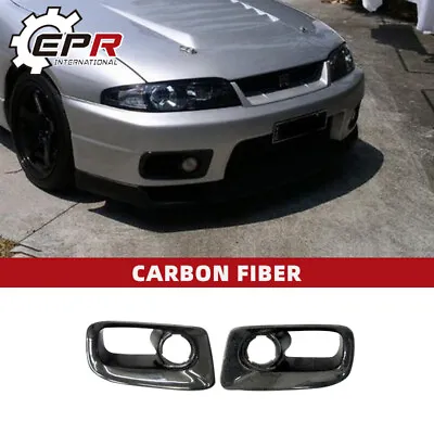 For Skyline R33 GTR OE Style Carbon Border Front Bumper Air Duct Exterior Kits • £232