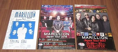 FREE Ship! MARILLION Japan PROMO Tour Flyer X 3 Set MINI POSTER 1994 Tour 2017/8 • $29.95