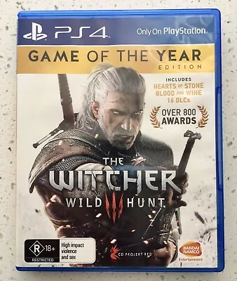 The Witcher 3 Wild Hunt Game Of The Year Edition PlayStation 4 (PS4) GOTY - USED • $20.51