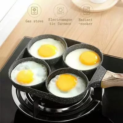 £13.44 • Buy 1* Deep Fried Omelette Mold 4 Hole Non Stick Breakfast Practical Burger Eggs Ham